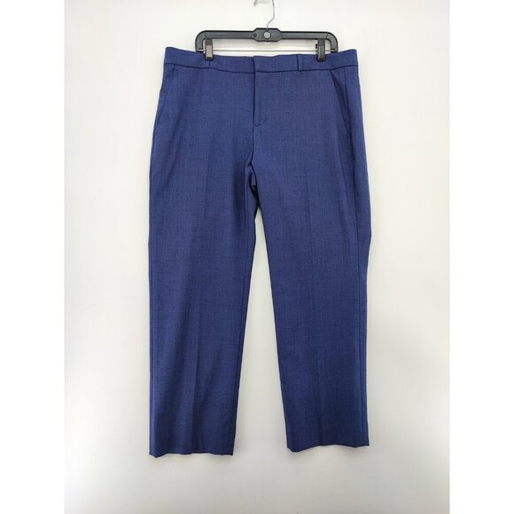 Banana Republic Pants - Banana Republic Women's Blue Logan Wool Trouser Career Dress Pants Size 14